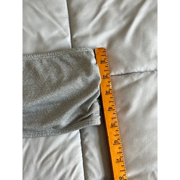 Vintage y2k material‎ girl gray and silver metallic bandage bra size M/L - Picture 4 of 5